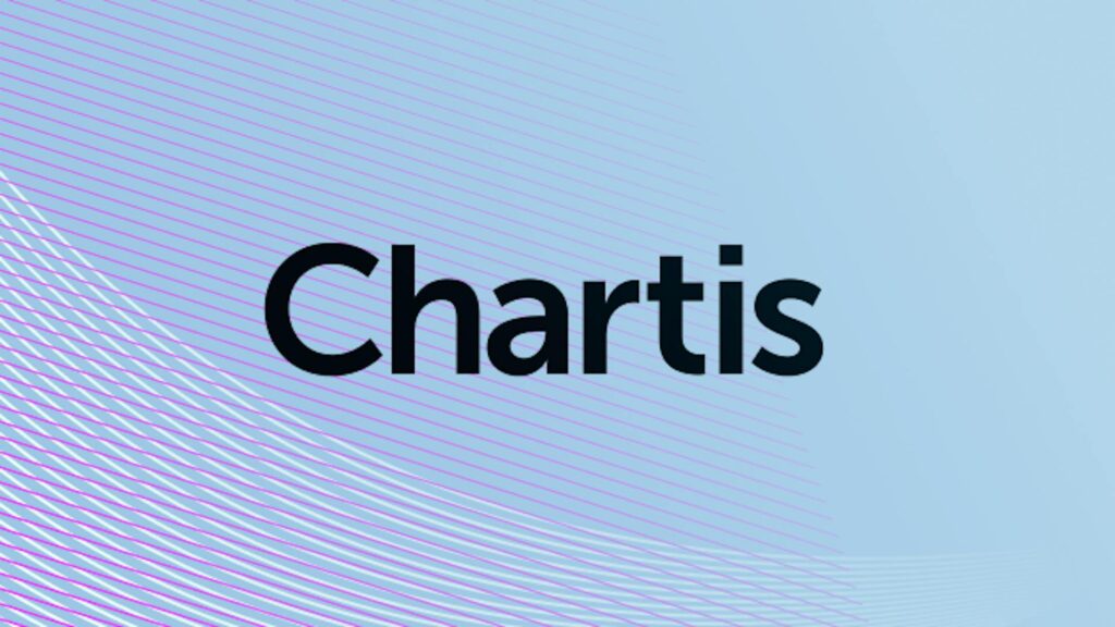 chartis research logo over blue background